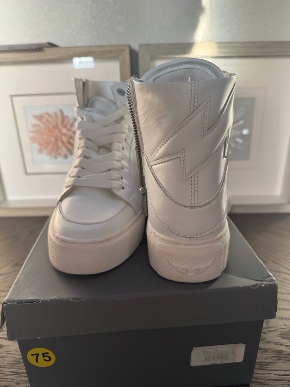 Sanding & Voltaire Women’s High Flash High Top Platform Sneakers. New. Sz 38 - Picture 14 of 14